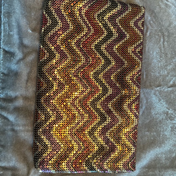 Whiting & Davis Multicolor Zigzag Clutch - Picture 8 of 13